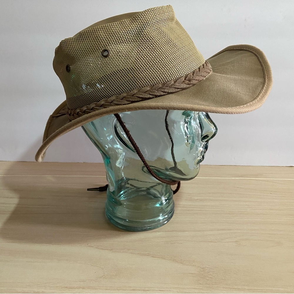 Tan Braided Band Men's Hat